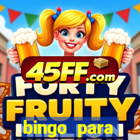 bingo para despedida de solteira para imprimir